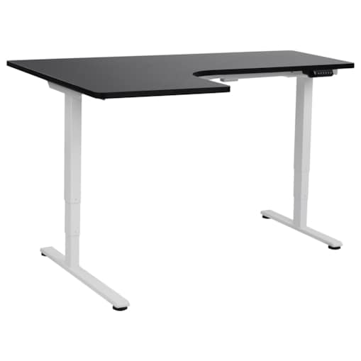 Biurko regulowane Elektryczny Lewostronny Czarny DESTINES