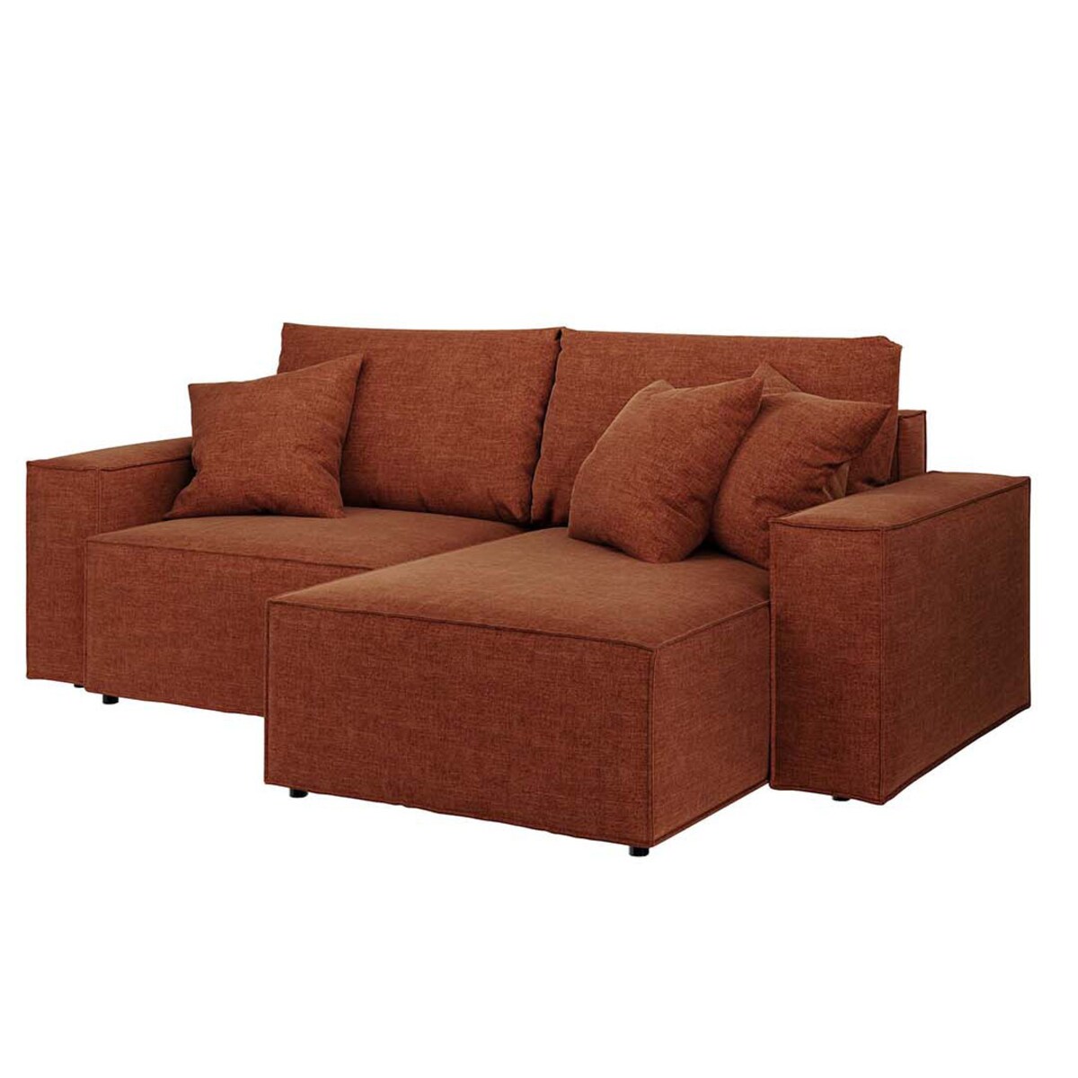 Melow Sofa narożna - pomarańczowa