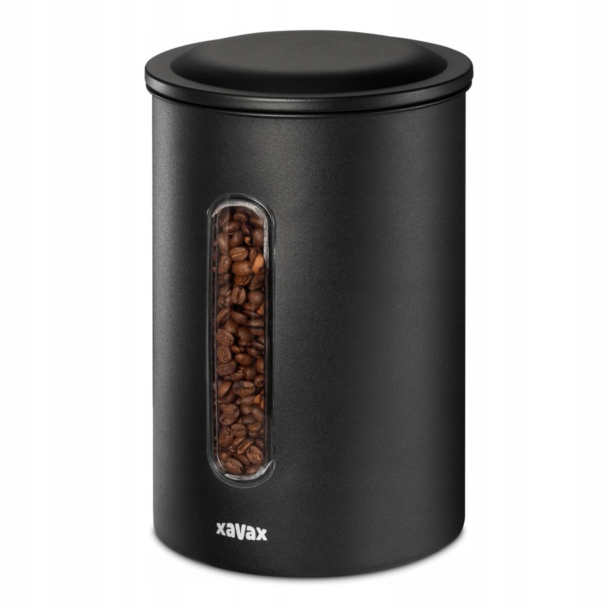 XAVAX Pojemnik do kawy 1 kg stal nierdzewna czarny mat BARISTA