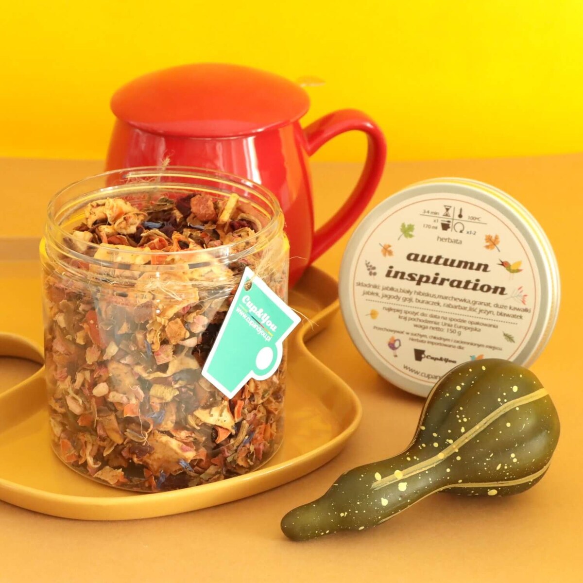 Jesienna rozgrzewająca herbata PREMIUM sypana mieszanka owocowa na jesień