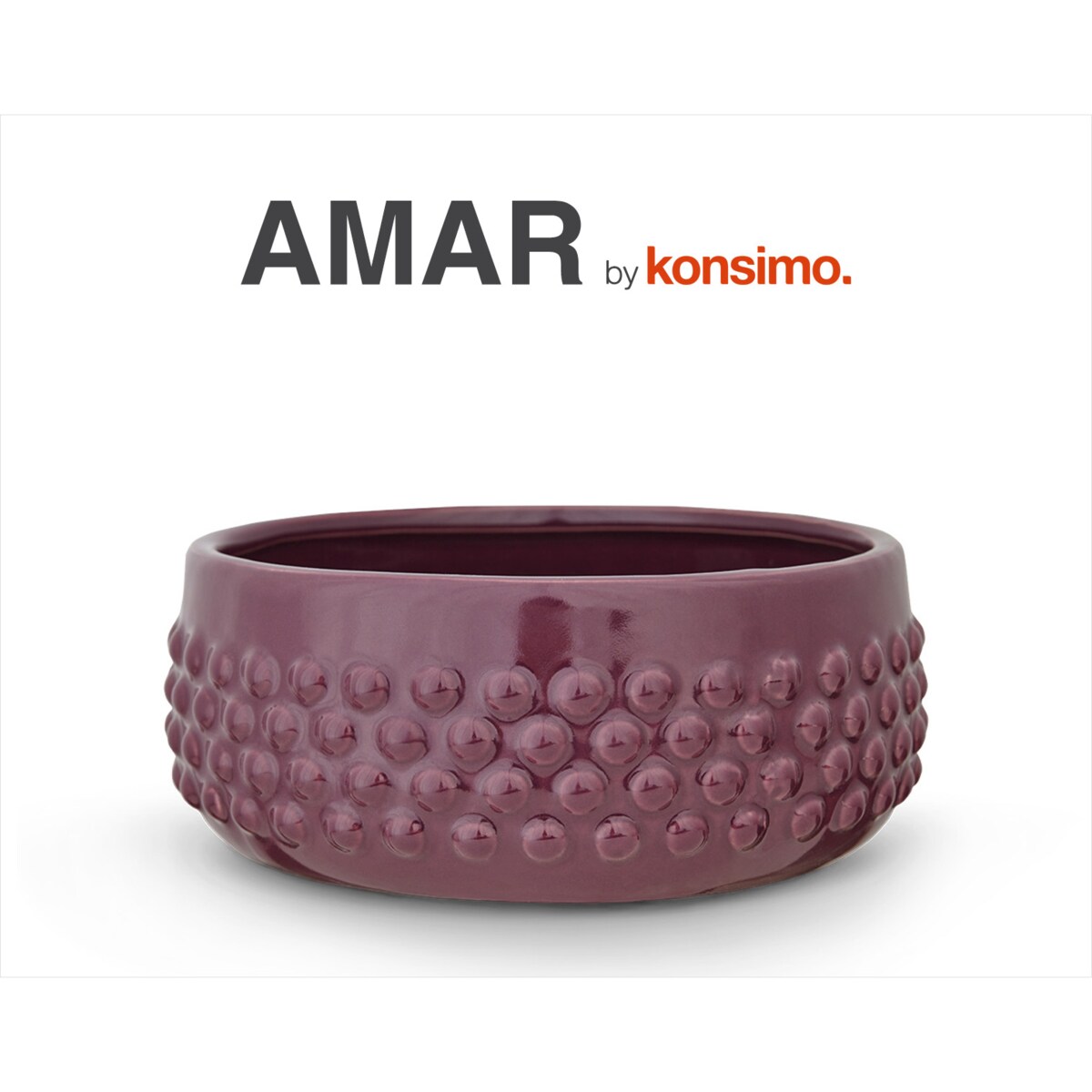 Konsimo AMAR Misa dekoracyjna, fioletowy