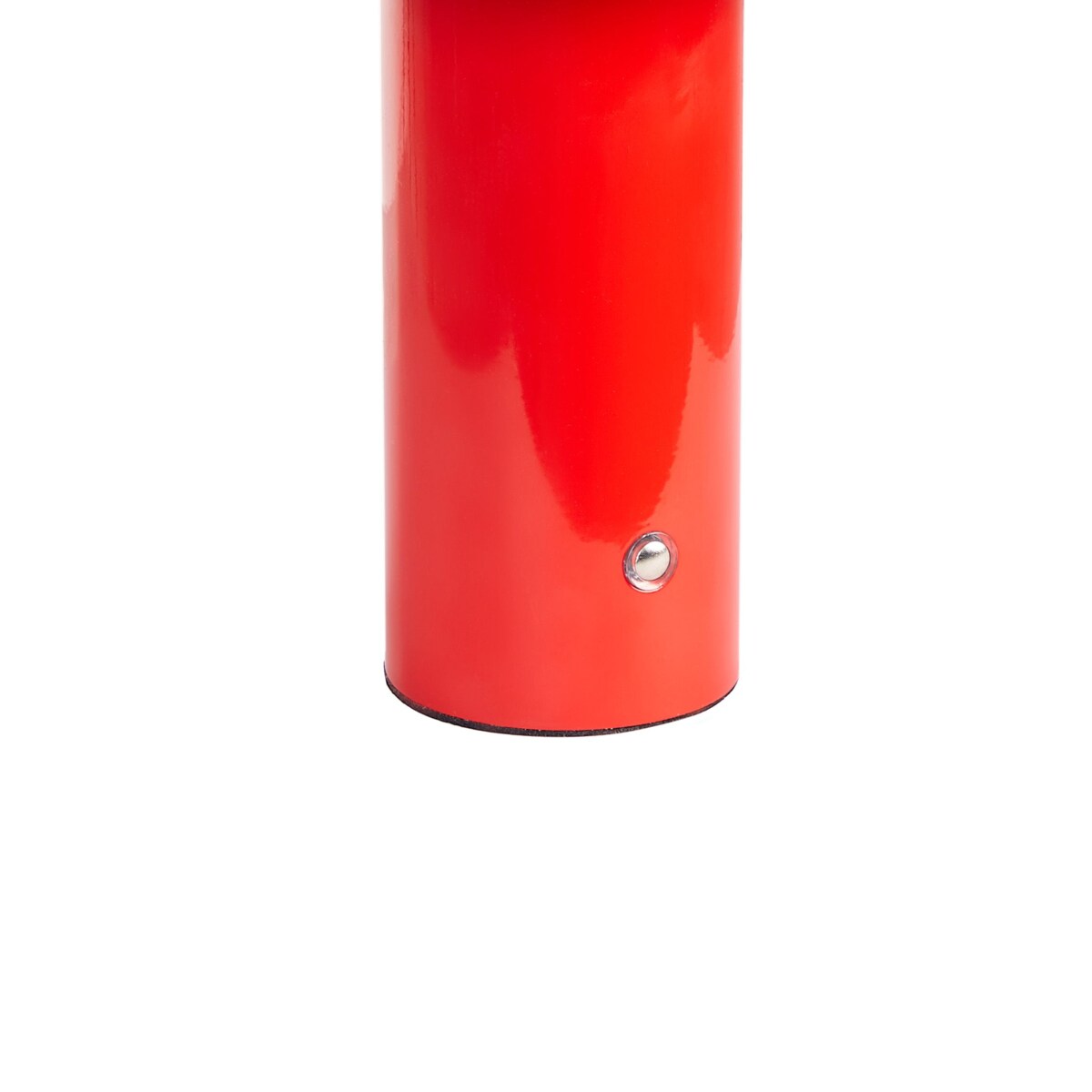 Bezprzewodowa lampa stołowa metalowa czerwona BESOS