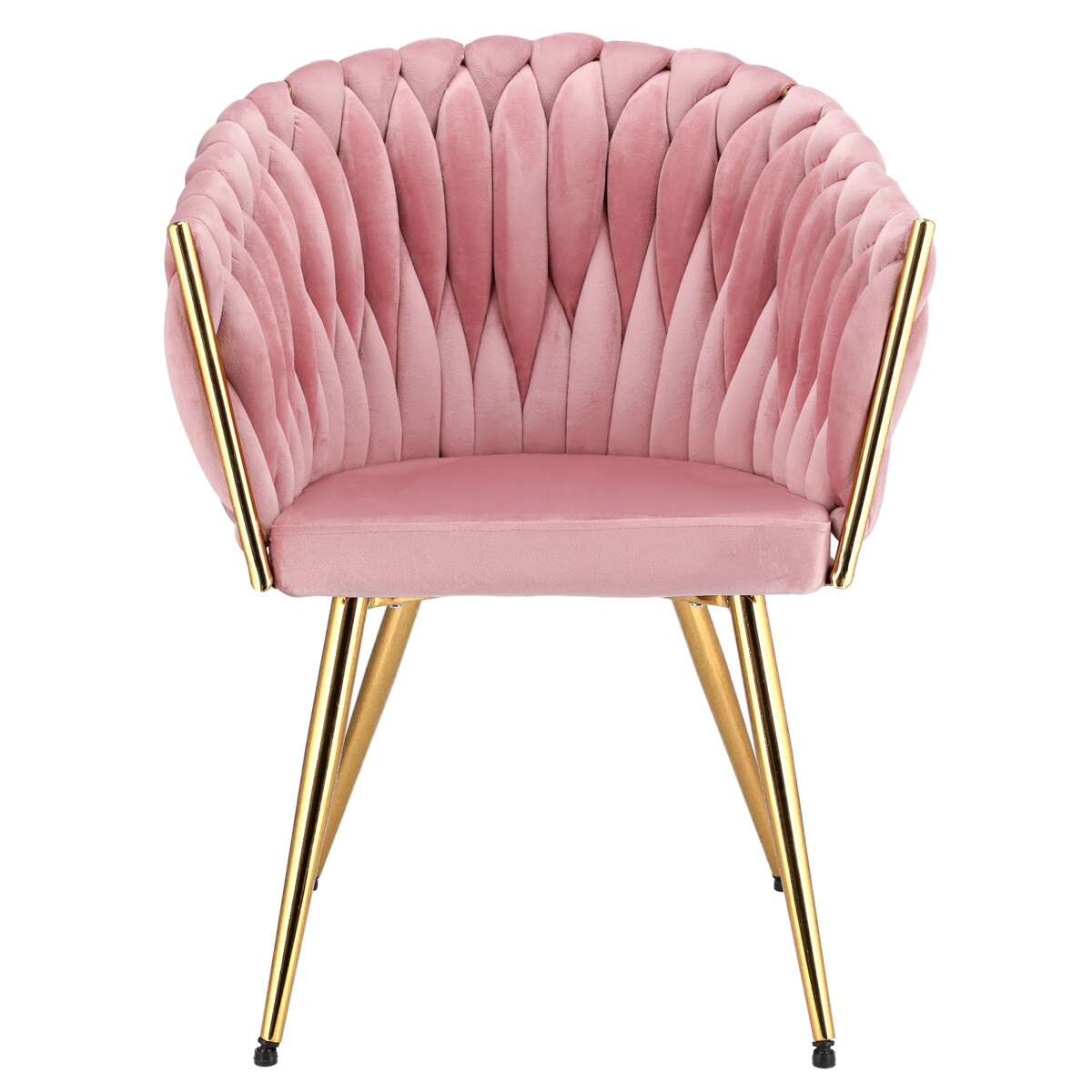 Krzesło MOLTO różowe nogi złote
