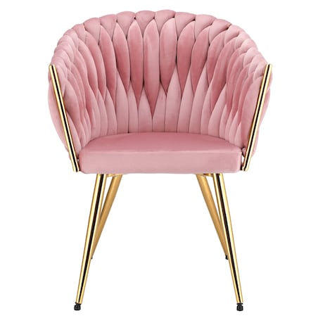 Krzesło MOLTO różowe nogi złote