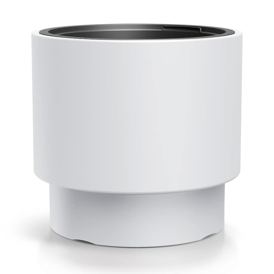 Doniczka Donica Ogrodowa 29,8 Cm Okrągła Na Taras Do Ogrodu Domu Biała