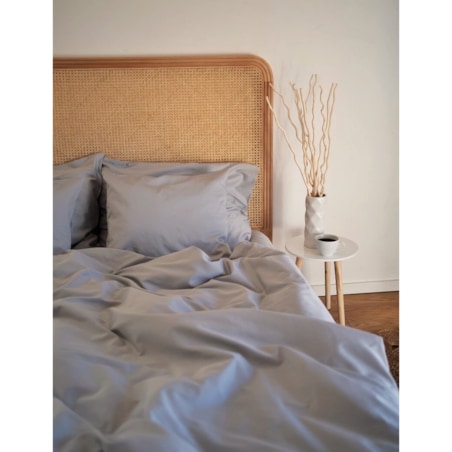 Pościel satynowa cloudy grey 140/200 + 50/60 cm