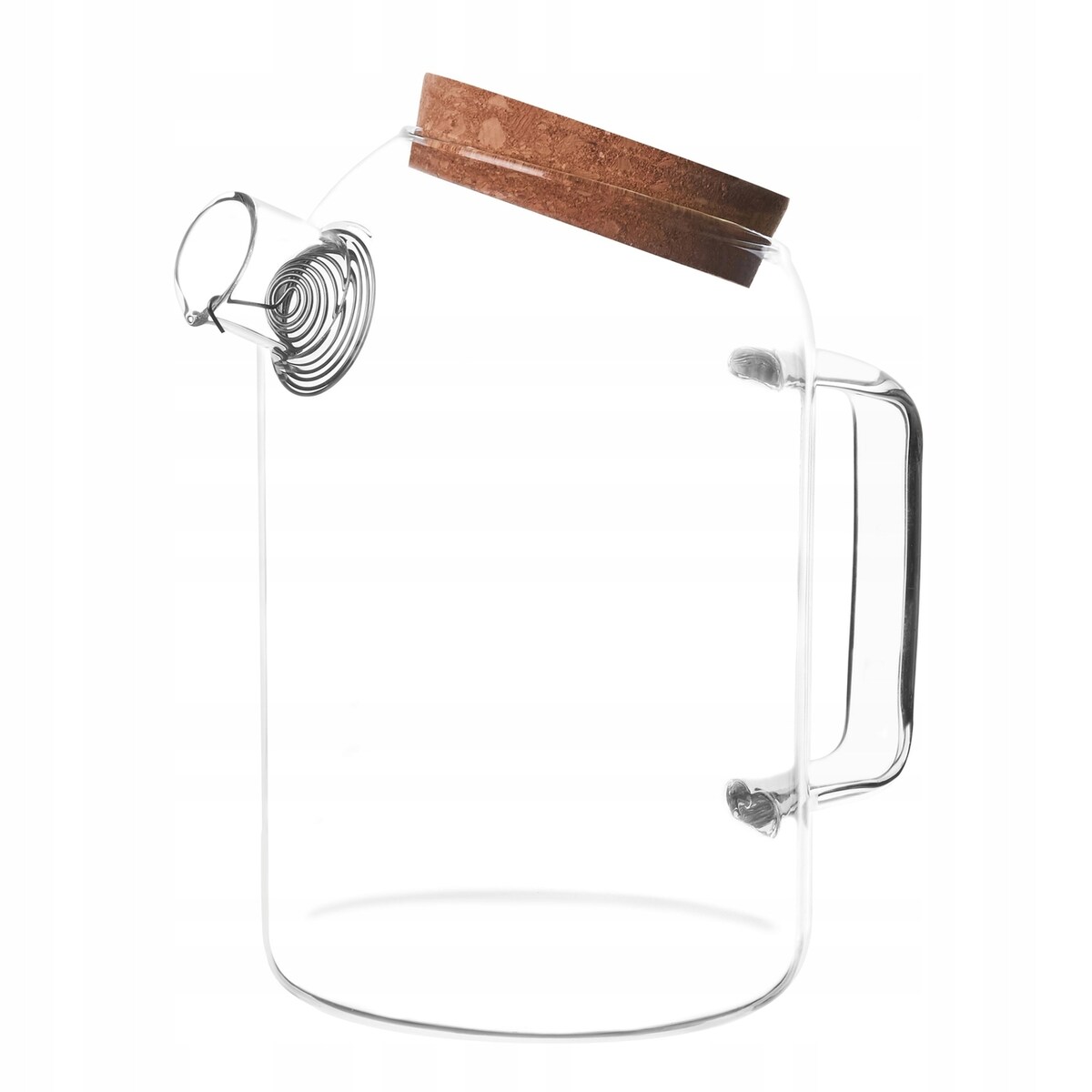 DZBANEK SZKLANY do HERBATY zioła pojemnik na wodę kompot sok 1,2 L prezent