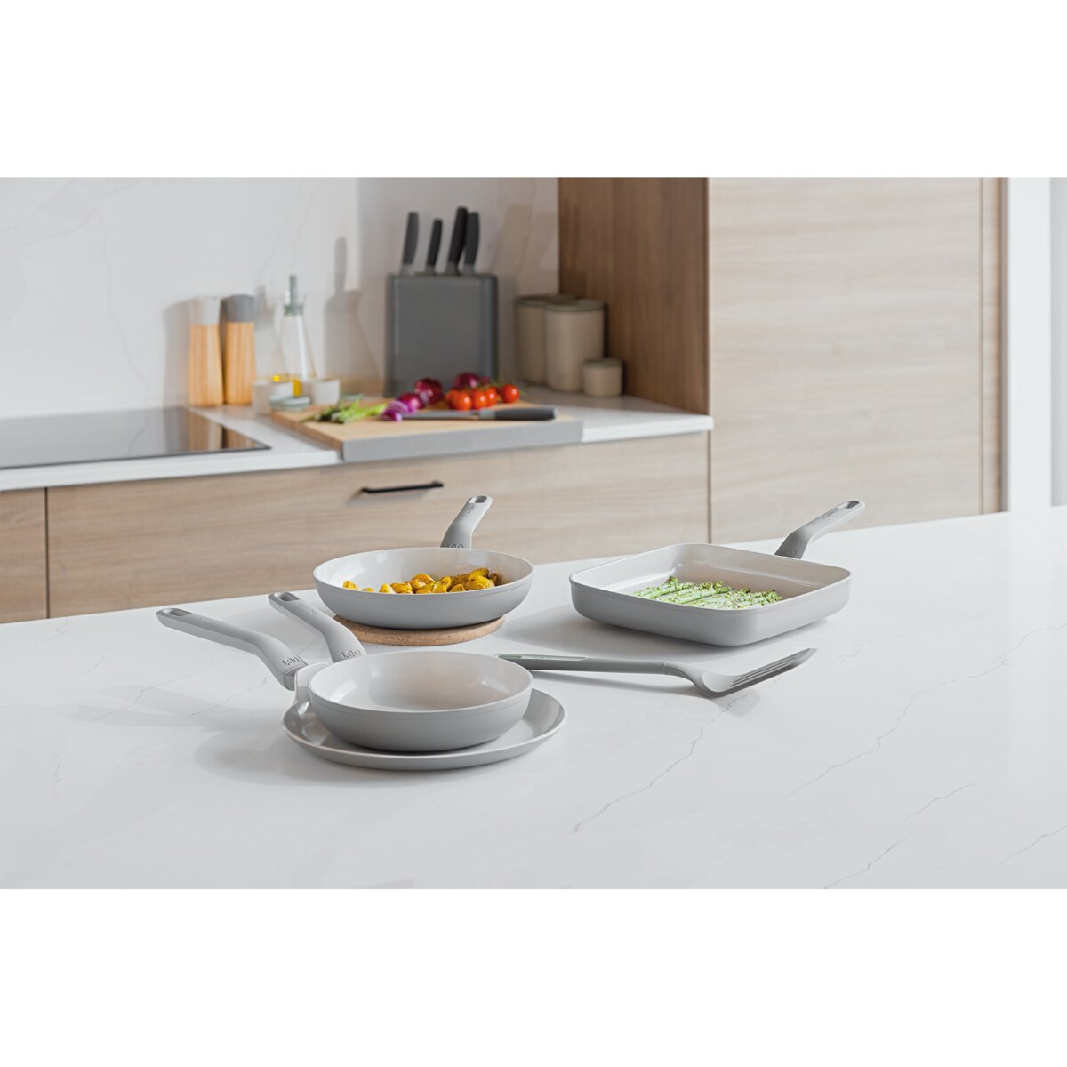 Zestaw patelni 4-el. Balance Eco Grey + łopatka BergHOFF