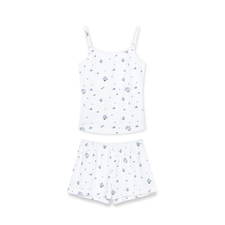 Piżama na ramiączkach Niezapominajki S