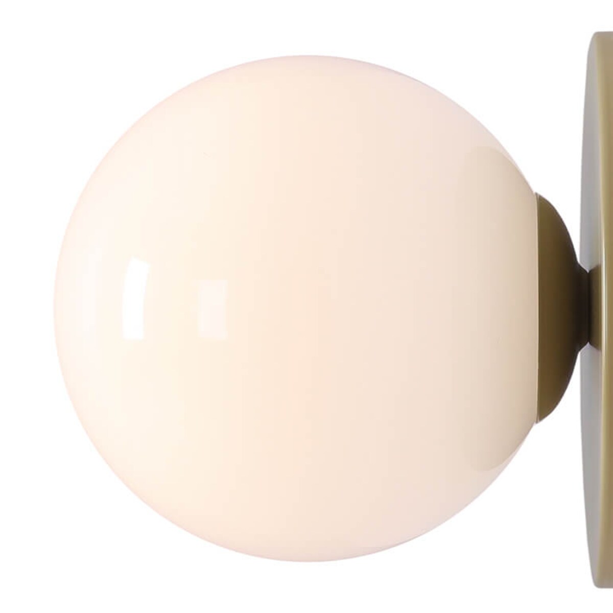 Okrągły kinkiet ścienny BALL 1126C12_S Aldex szklany biały pistacjowy