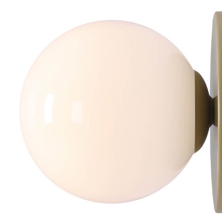 Okrągły kinkiet ścienny BALL 1126C12_S Aldex szklany biały pistacjowy