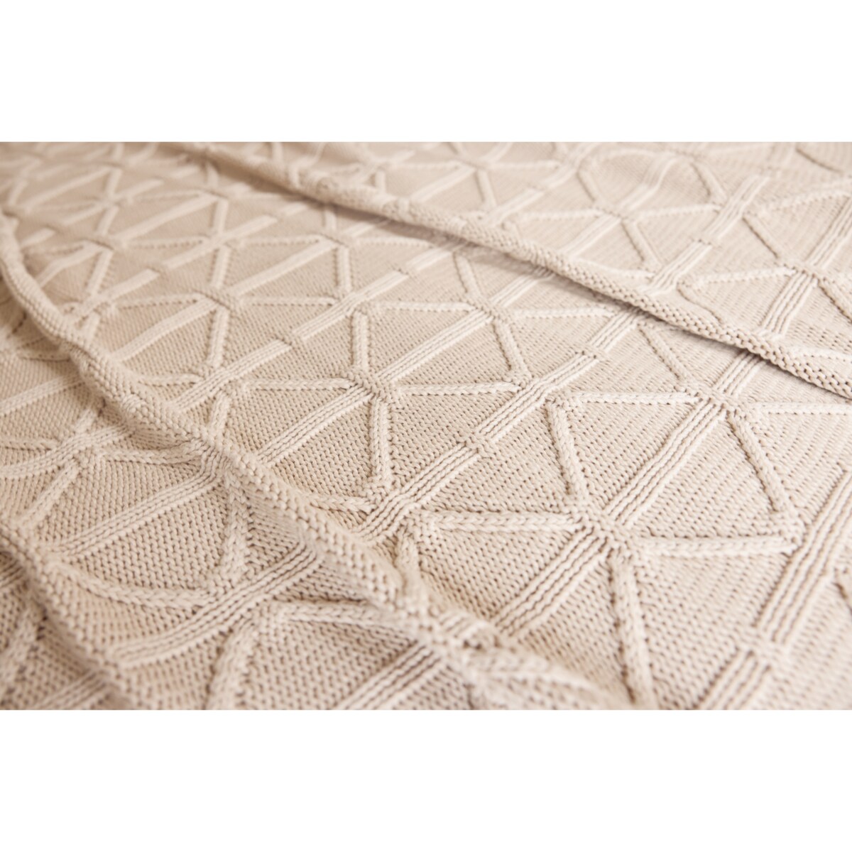 Narzuta brytyjska beżowa, 220 x 240 cm, La Manta