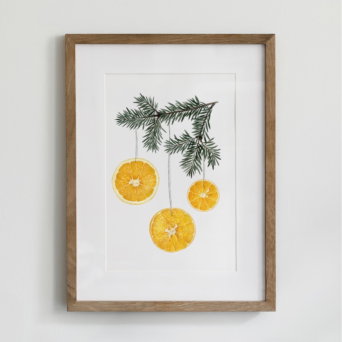 Plakat Pomarańcza z gałązką 30x40cm