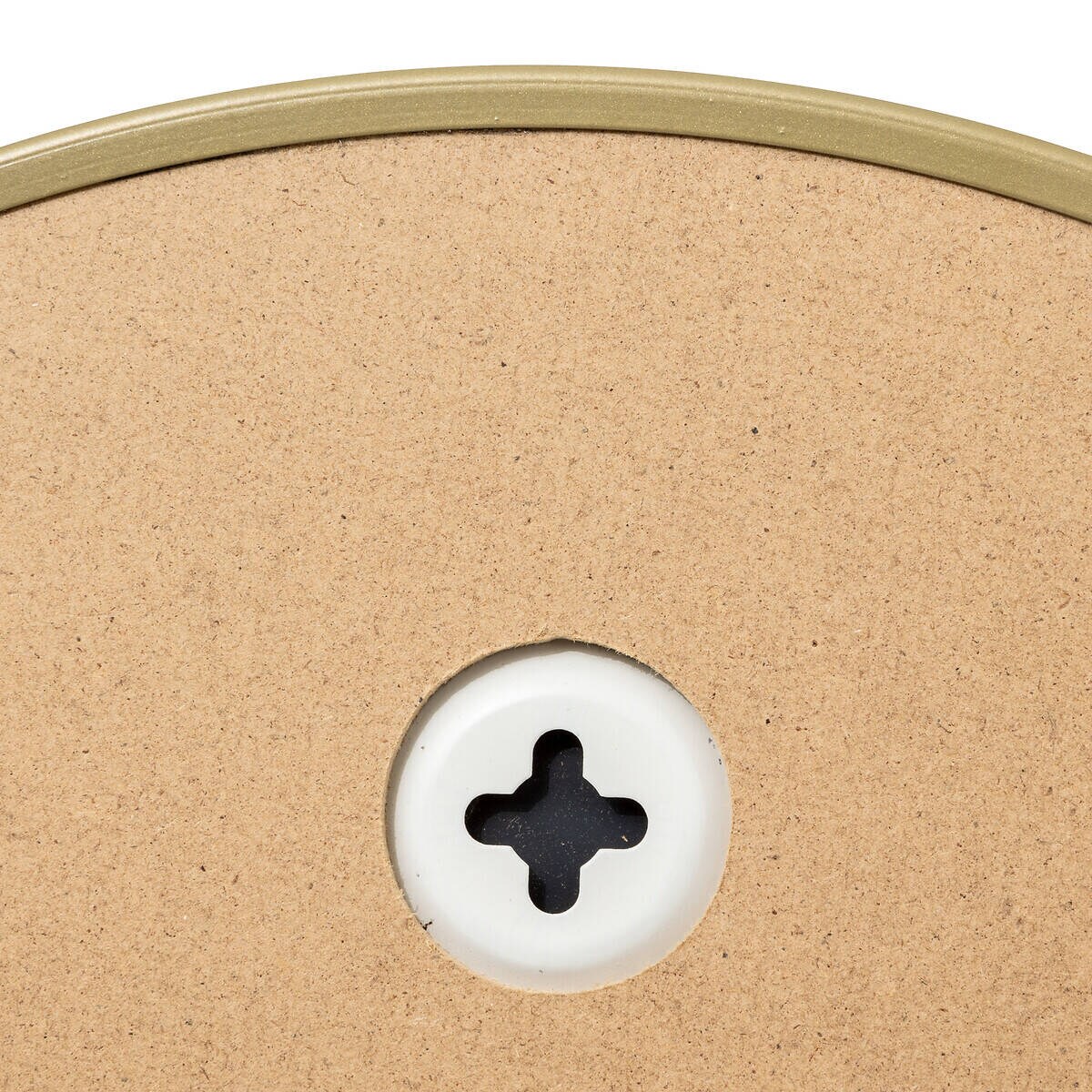 Okrągłe lustro w metalowej ramie, Ø 38 cm