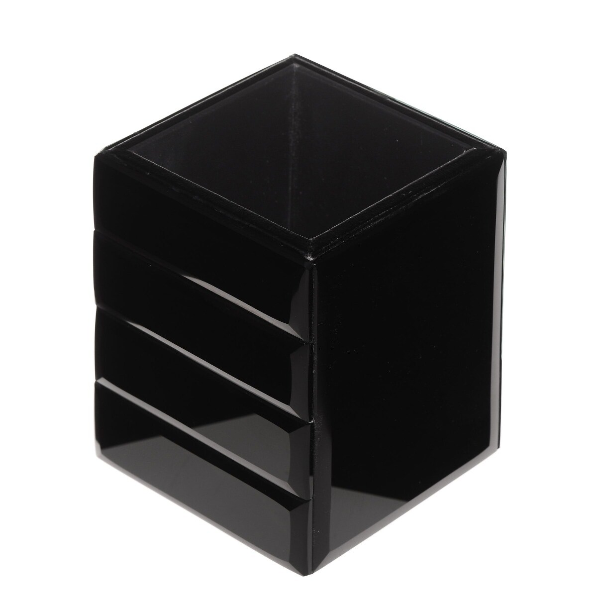 Stojak na szczoteczki Nero 9x9x11 cm