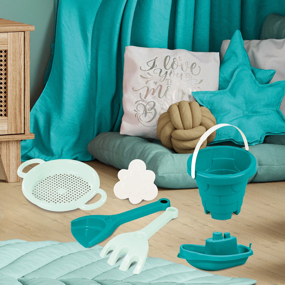 Szmaragdowa Komnata Zamek zestaw do piasku 6 el.