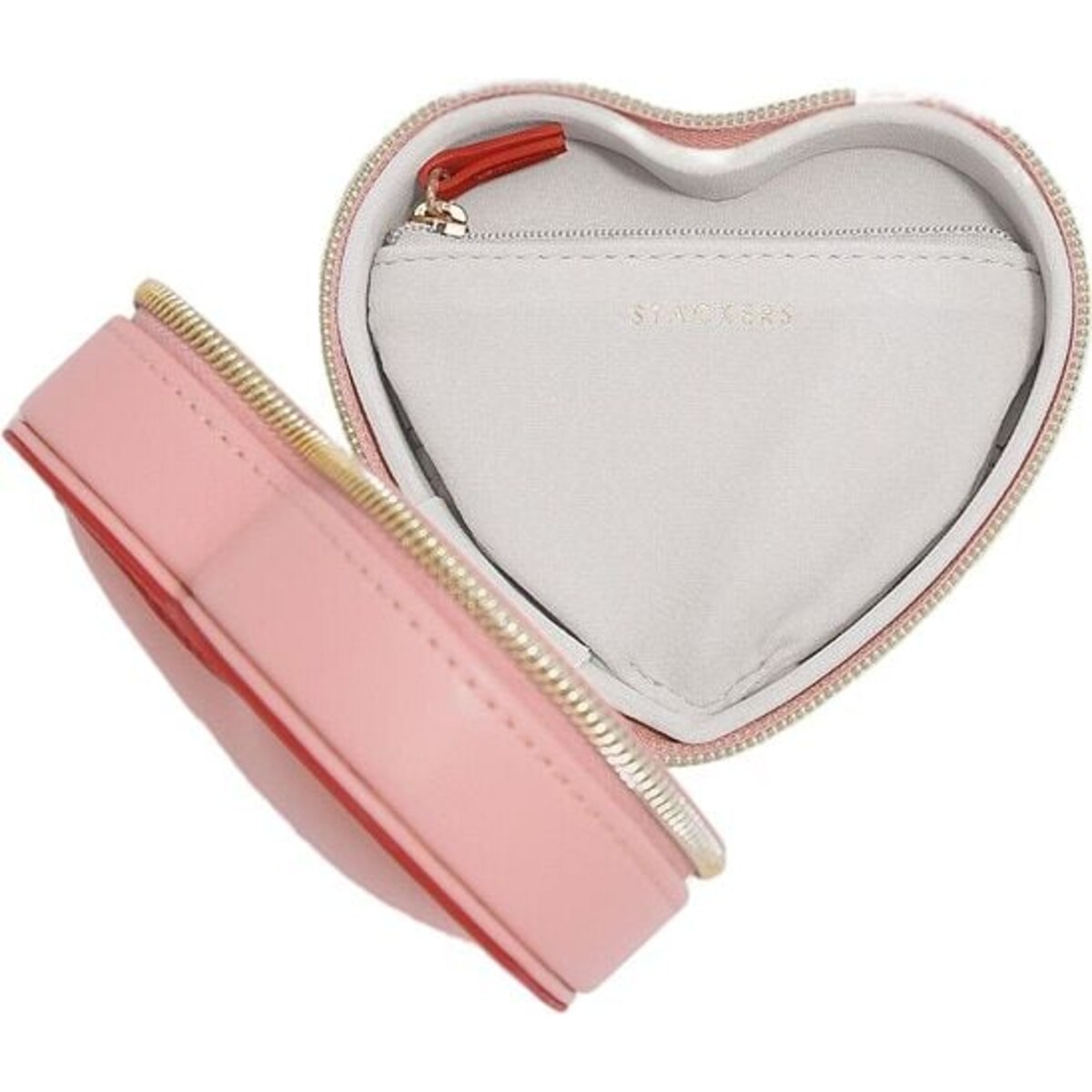 Pudełko podróżne na biżuterię Stackers Heart czerwone