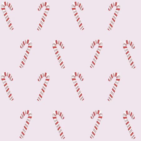 Poduszka świąteczna na krzesło - Laski świąteczne - róż