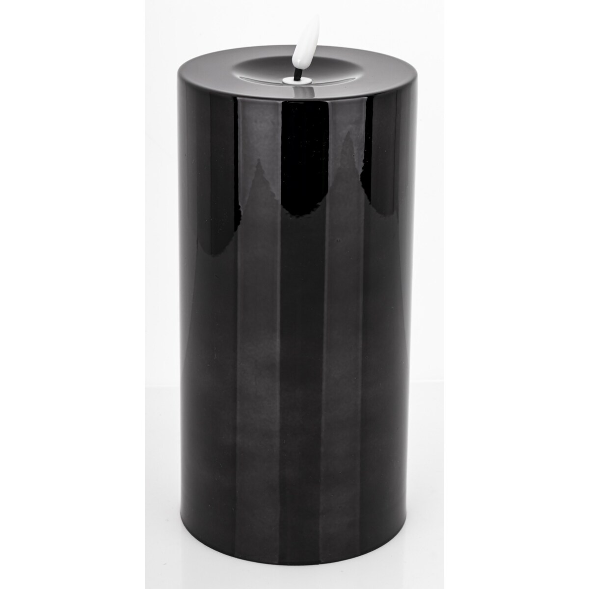 Świeca LED z tworzywa sztucznego Timer 22x10x10 cm BATTI-2 big czarna