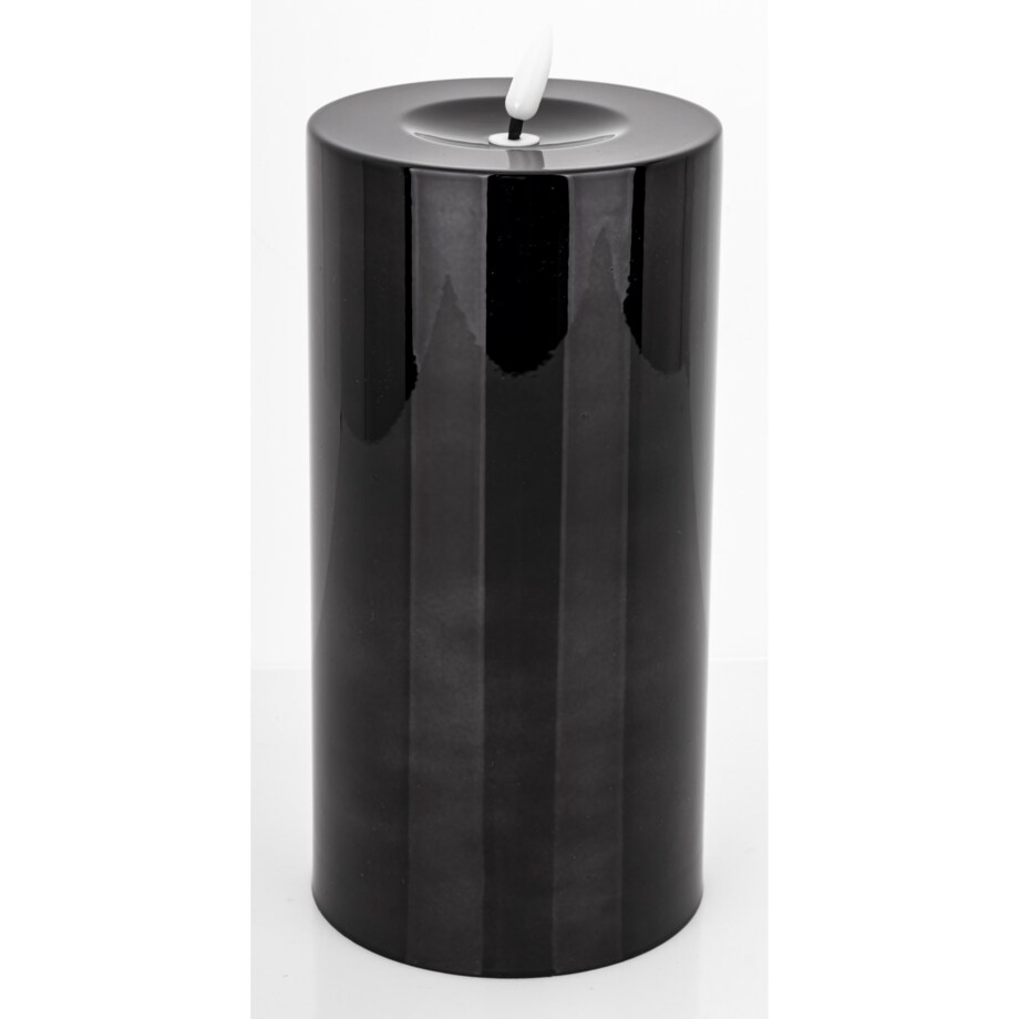 Świeca LED z tworzywa sztucznego Timer 22x10x10 cm BATTI-2 big czarna