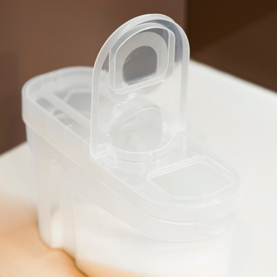 Pojemniki Na Żywność X3 Kuchenne Makaron Mąkę Cukier Kaszę Sypkie 1-4L