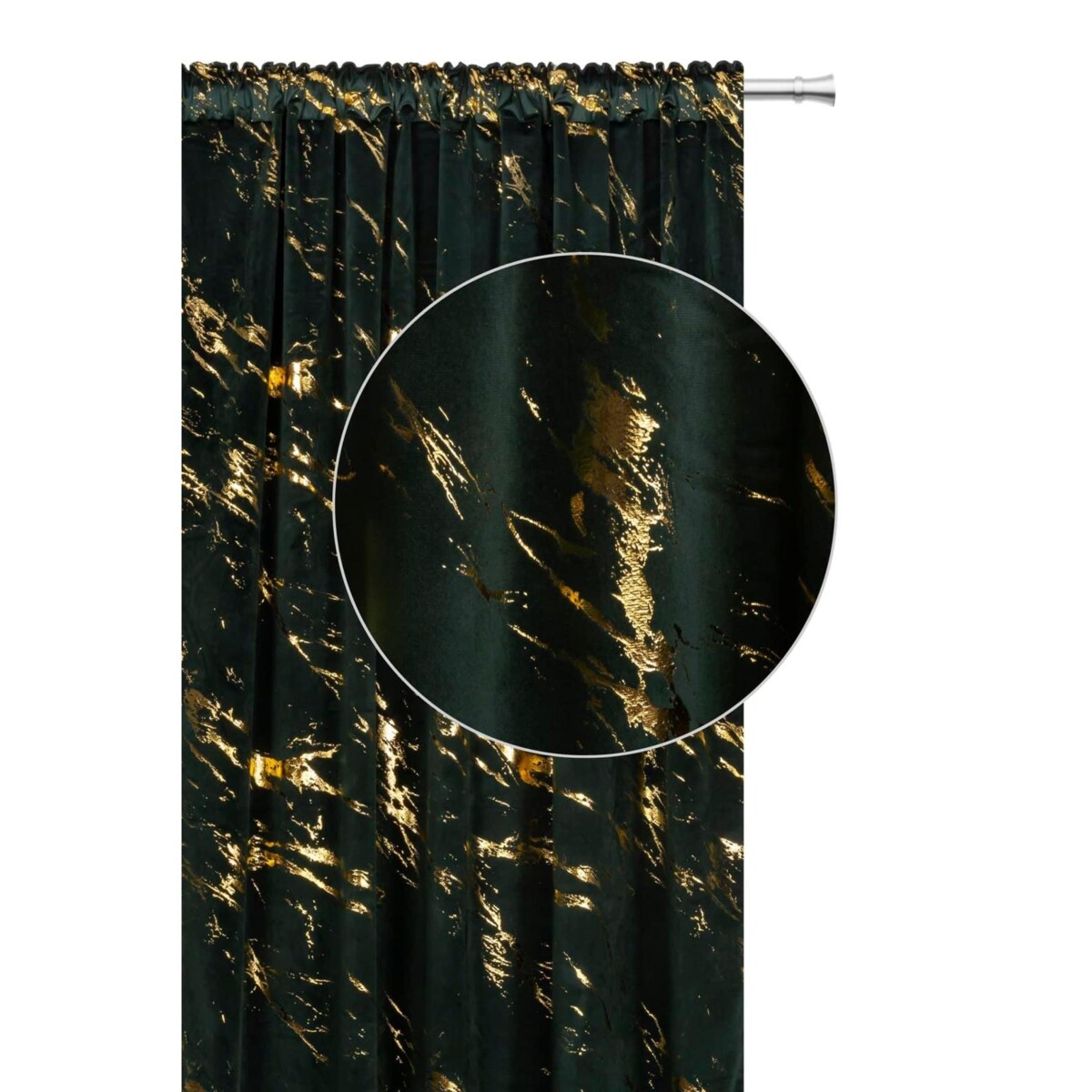 Zasłona welurowa Marmur 140x270 cm