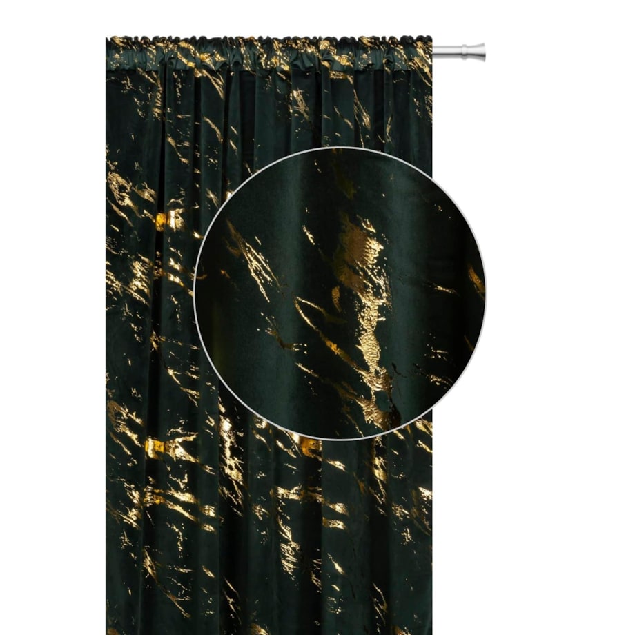 Zasłona welurowa Marmur 140x270 cm