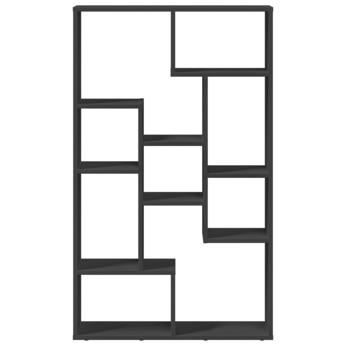 vidaXL Regał na książki, czarny, 72x20x120 cm, materiał drewnopochodny