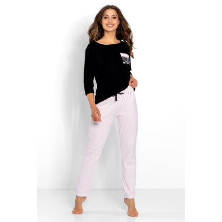 Piżama Ashley Black-Pink, M