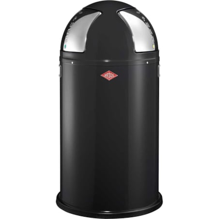 Kosz na śmieci czarny 50l Push Two Wesco