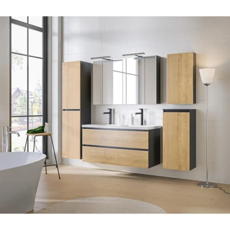 Szafka łazienkowa MONAKO GREY OAK 830 40cm szary/dąb