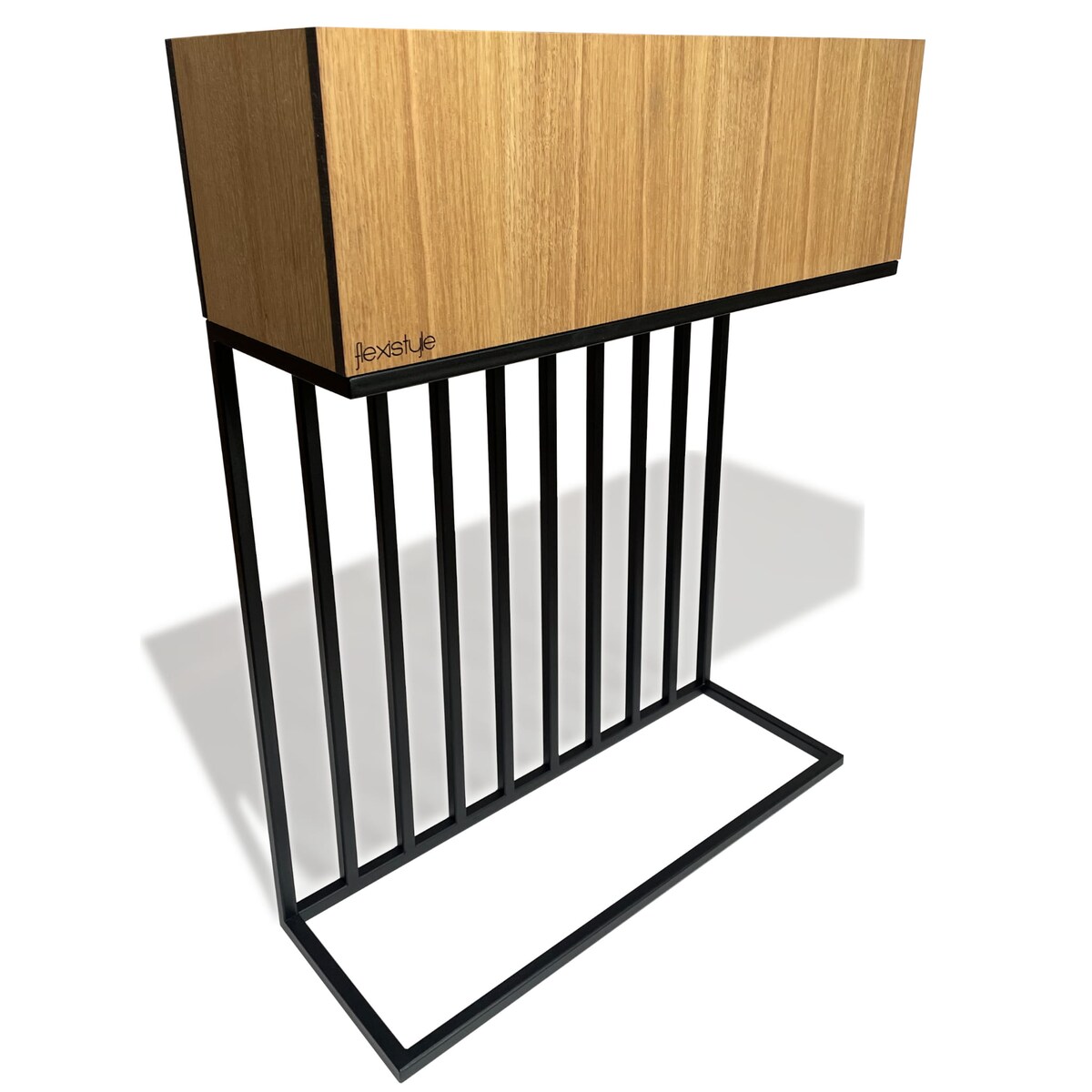 Kwietnik loftowy Harmonic Oak 62x22x80 cm