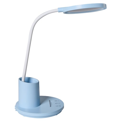 Lampa biurkowa LED VELA Ze ściemniaczem Niebieski