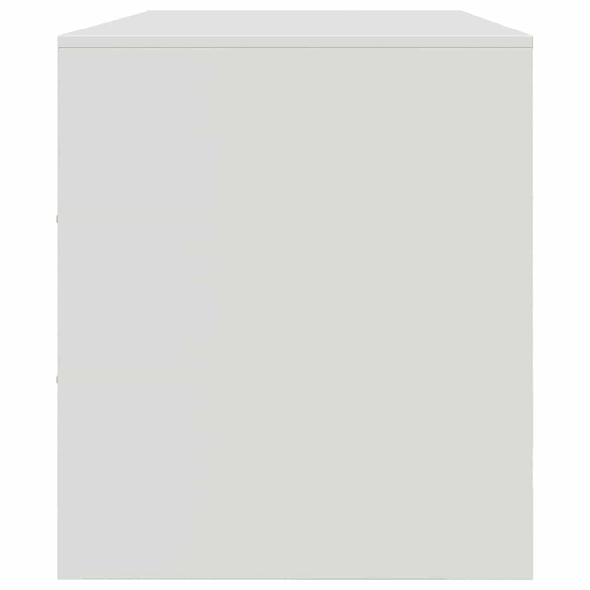 vidaXL Szafka pod telewizor, biała, 99x39x44 cm, stalowa