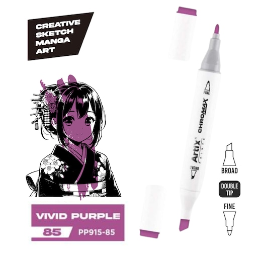 dwustronny marker kreatywny artix pp915-85 vivid purple