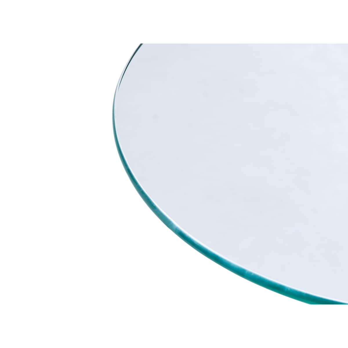 Stolik pomocniczy MINTO Szkło hartowane Przezroczysty Z kółkami