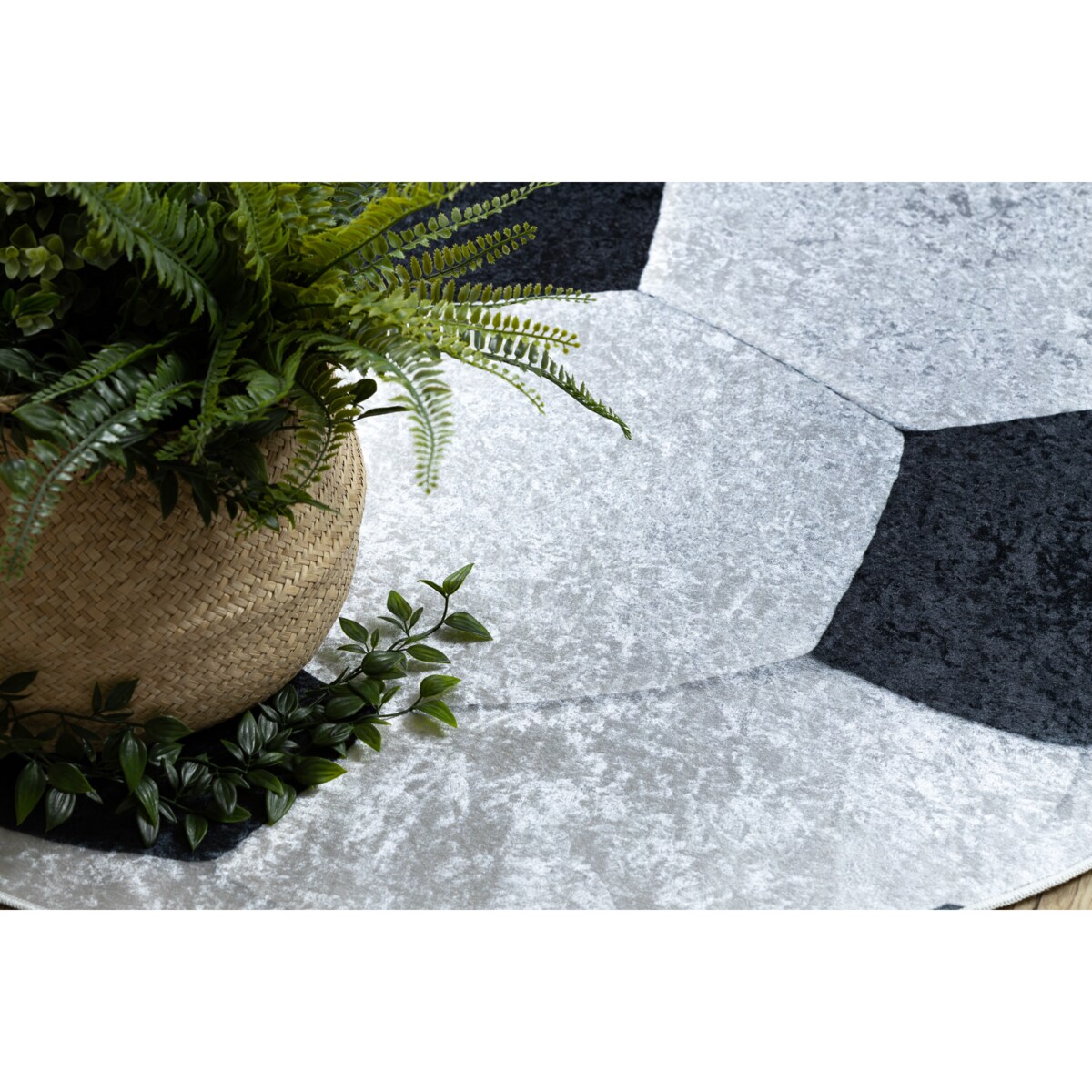 Dywan do prania BAMBINO 2139 koło - Piłka koło 100 cm