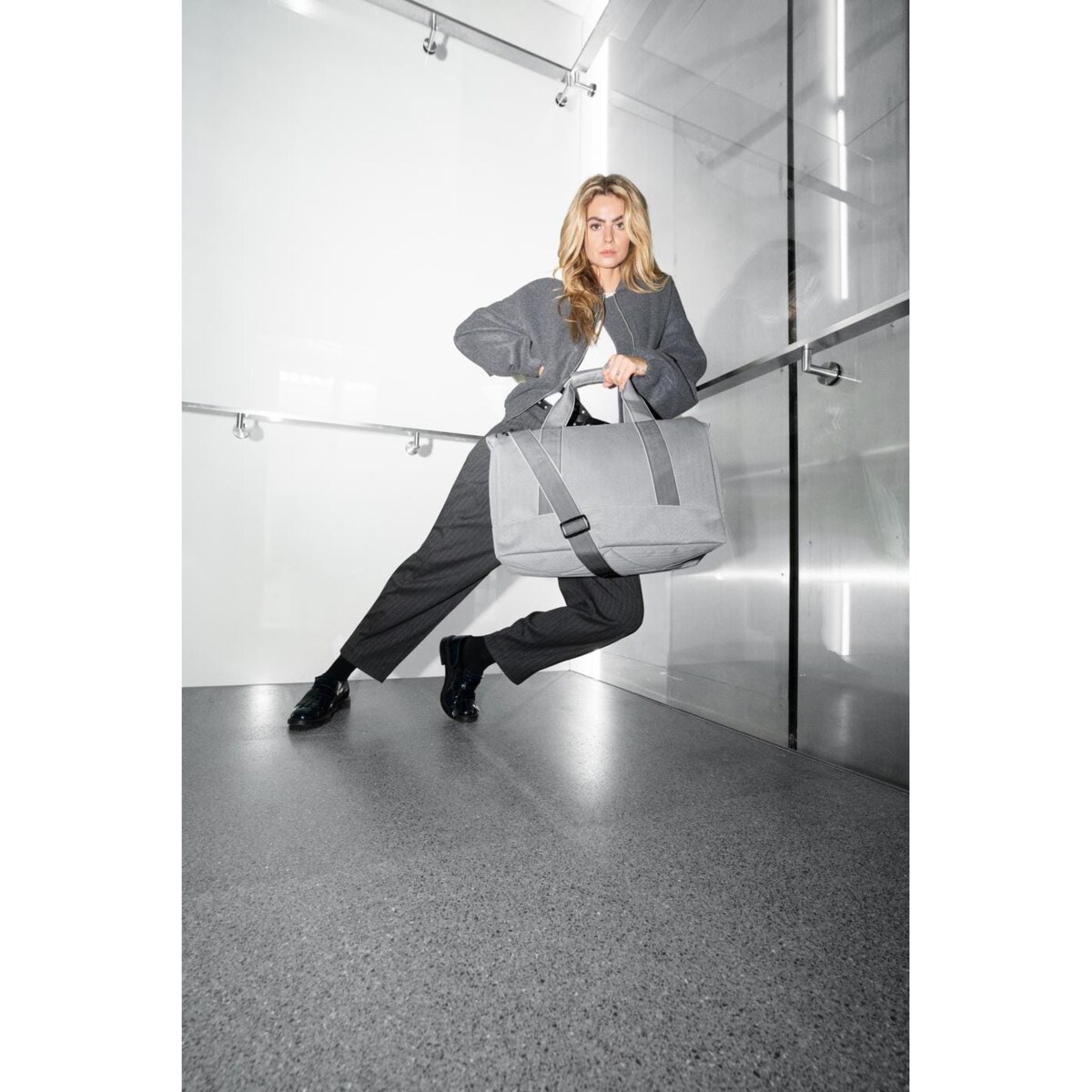 Torba ALLROUNDER L, herringbone grey