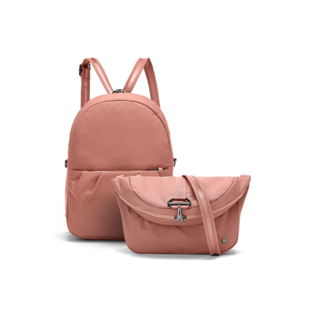 Plecak / Torebka 2w1 antykradzieżowa Pacsafe Citysafe CX Econyl® - różowy