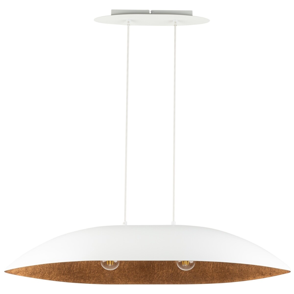 Lampa do kuchni wisząca Gondola M 40639 Sigma nad wyspę biała miedziana