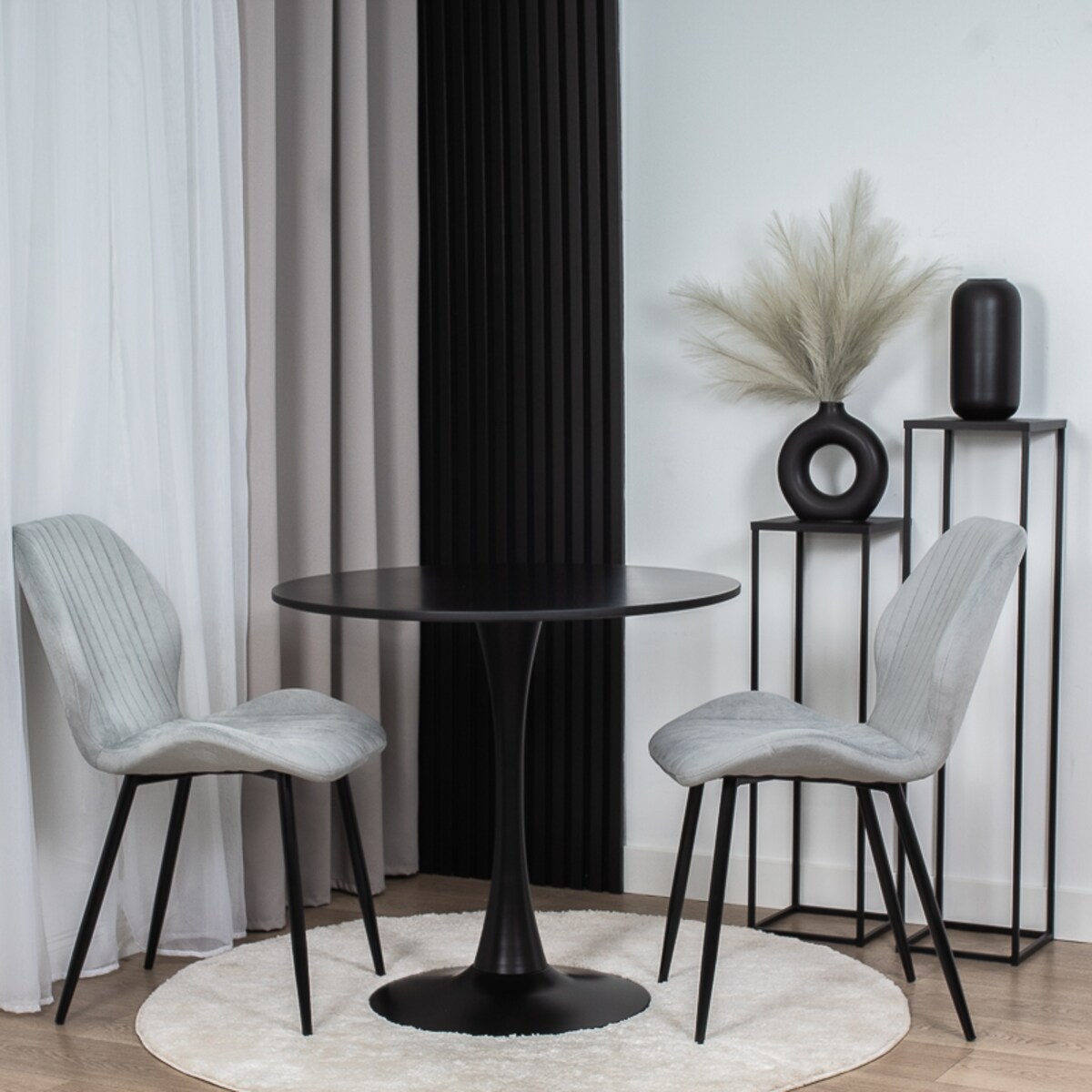 Krzesło tapicerowane welurowe pikowane do salonu jadalni velvet