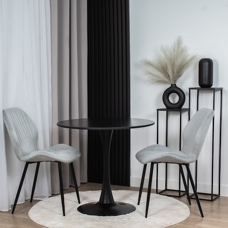 Krzesło tapicerowane welurowe pikowane do salonu jadalni velvet