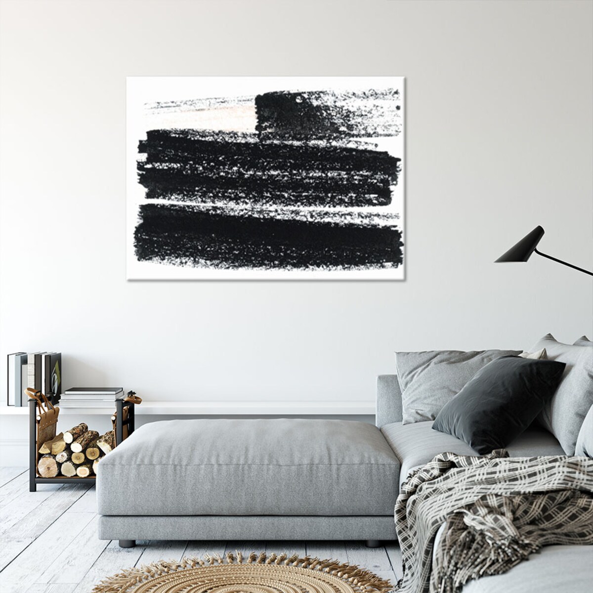 Obraz czarno biały do salonu sypialni biura, Nowoczesna Abstrakcja 90x60
