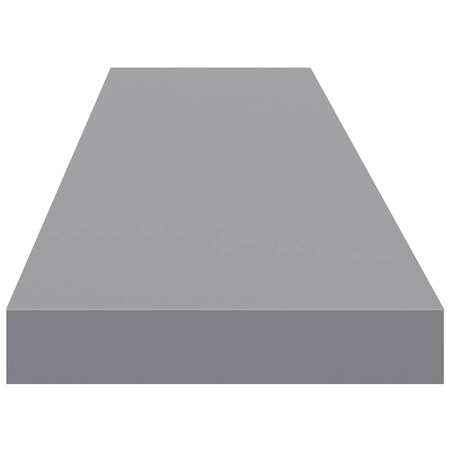 vidaXL Półki ścienne, 4 szt., szare, 120x23,5x3,8 cm, MDF