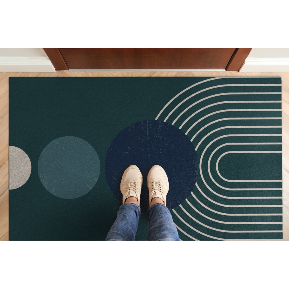 Wycieraczka XXL do wnętrz Geometryczny Wzór 150x100 cm