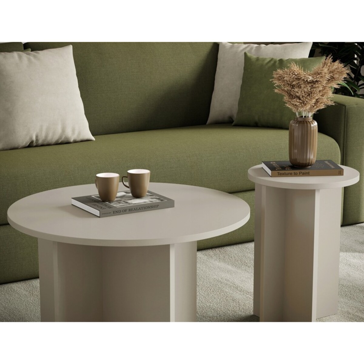 Zestaw Dwóch Stolików Do Salonu Kaszmir TAVO 70/35CM