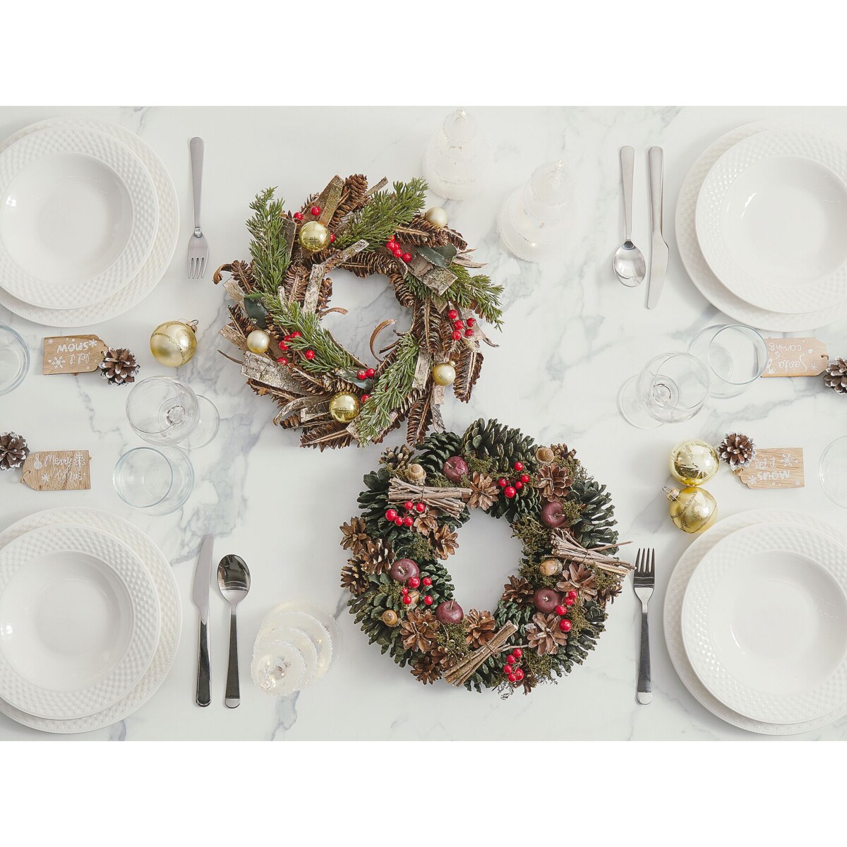 Wianek świąteczny 35 cm zielony NURMES