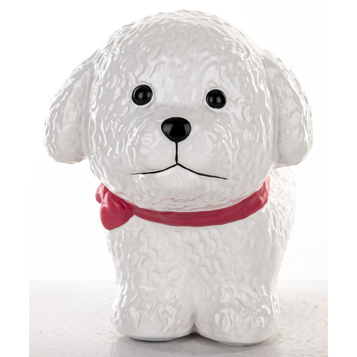 Skarbonka ceramiczna - 12,5x10x3,5 cm piesek LADY