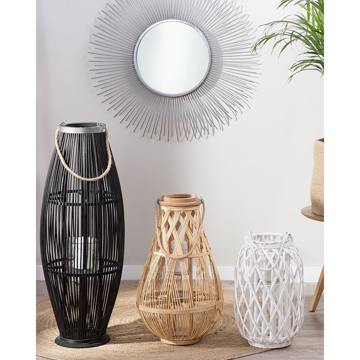 Lampion TONGA Bambus 56 cm Naturalny