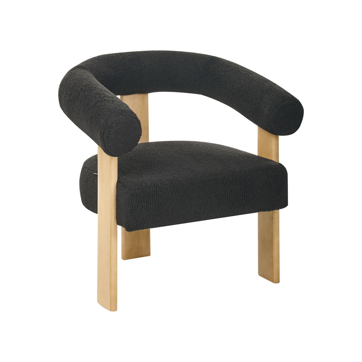 Komplet wypoczynkowy ILBRO Boucle Czarny/ jasny brąz